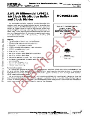 MC100ES6226FA datasheet  